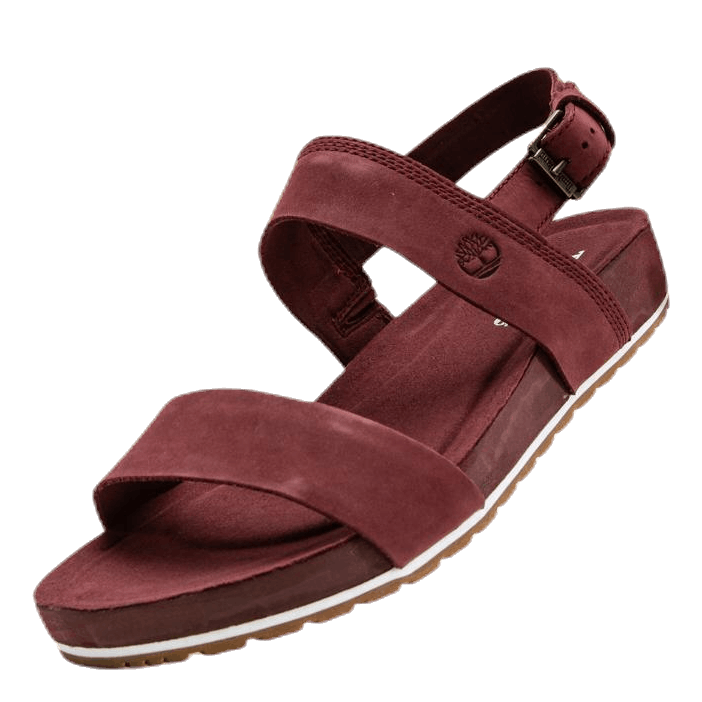 Malibu Waves 2 Band Sandal Red