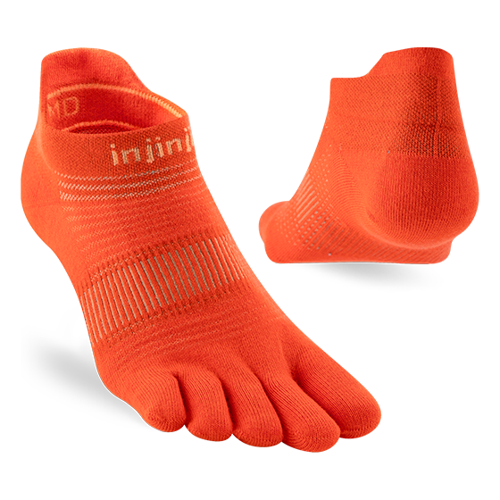 Injinji Run Lightweight No-show Flame