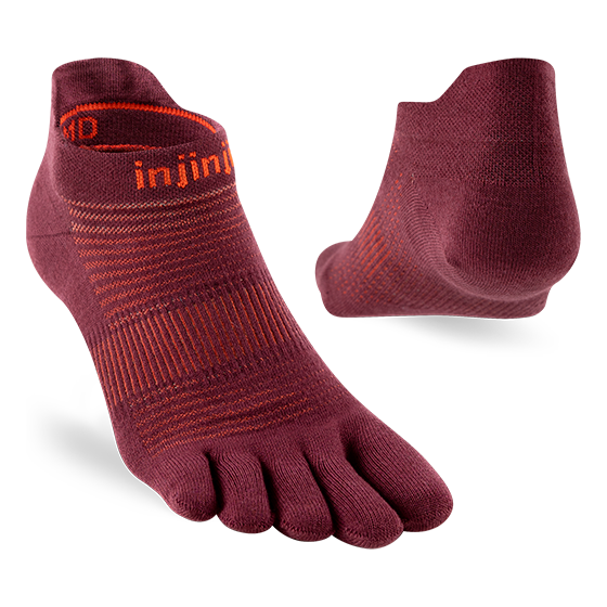 Injinji Run Lightweight No-show Mahogny