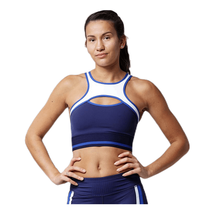 Hop Sports Bra  Blue/White