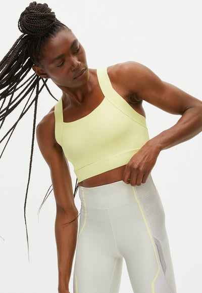 Kay Sports Bra Yellow Iris