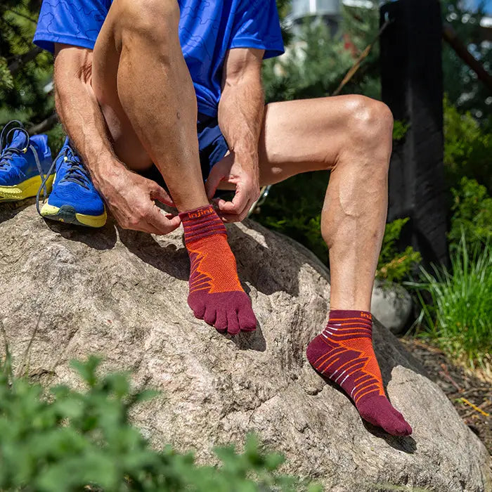 Injinji Ultra Run Mini-Crew Mahogny