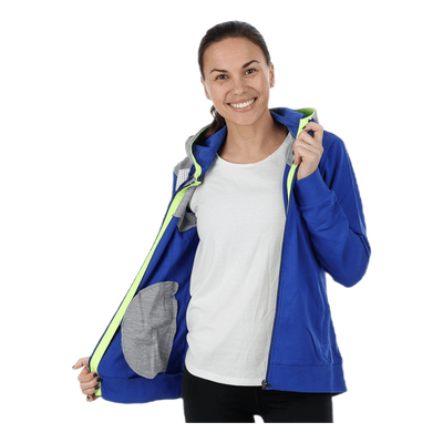 Core 2.0 Hood Jacket W Blue/Grey