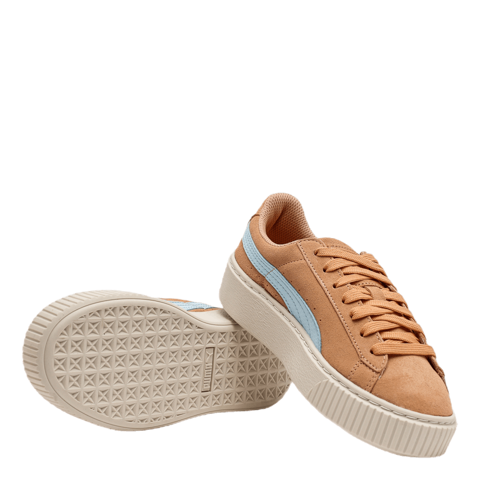 Suede Platform Jr Gold Puma Runforest