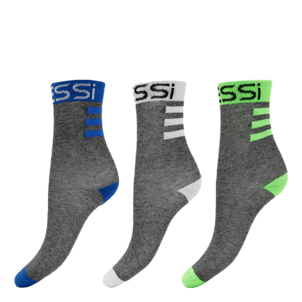 3-Pack Messi 3 Stripe Kids Grey