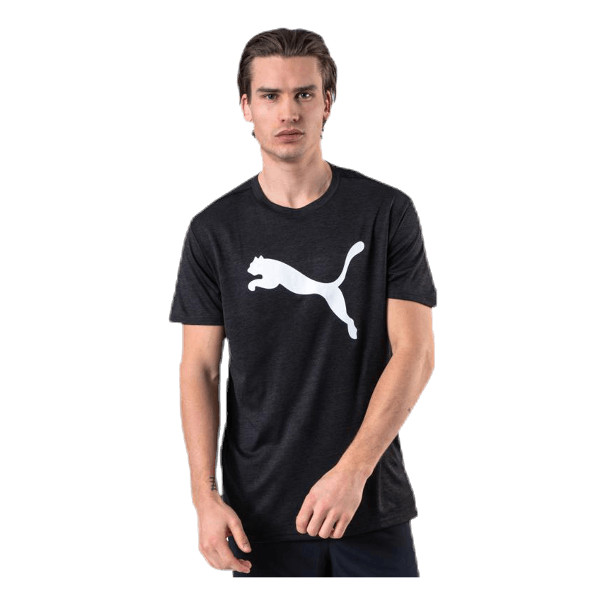 Heather Cat Tee Black