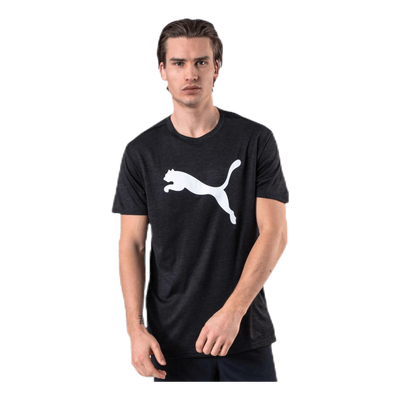 Heather Cat Tee Black