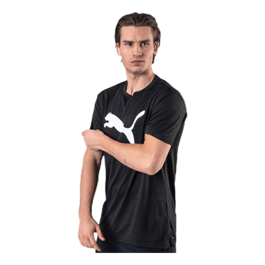 Heather Cat Tee Black