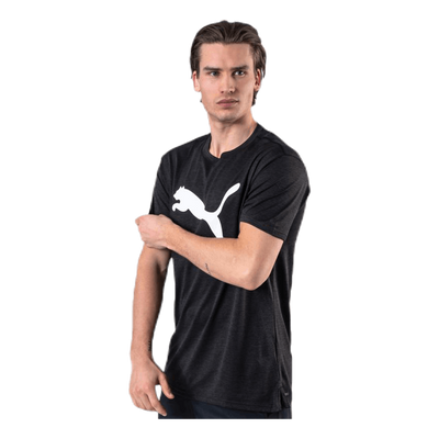 Heather Cat Tee Black