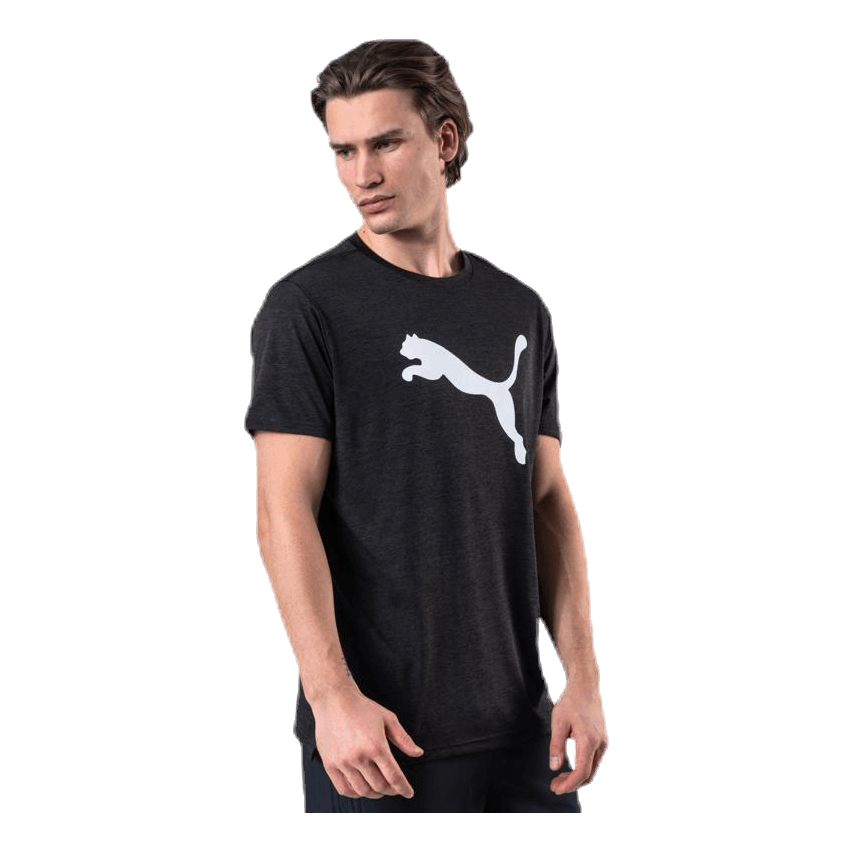 Heather Cat Tee Black
