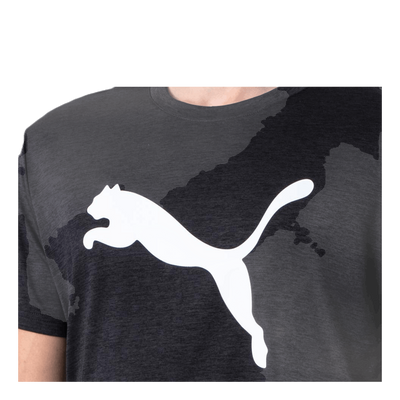 Heather Cat Tee Black