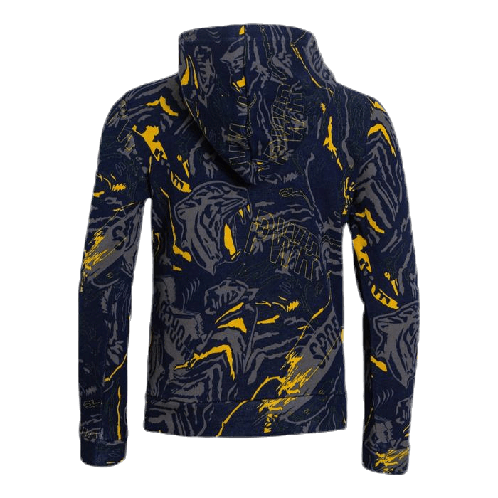 Alpha AOP Hoody Jr Blue