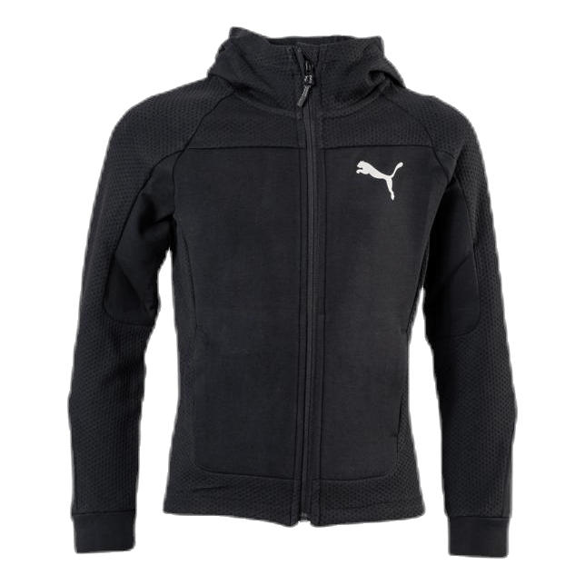 Evostripe Hooded Jacket B Black/Grey
