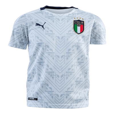 FIGC Away Shirt Replica Junior Blue/White