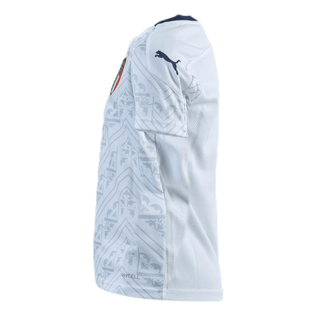 FIGC Away Shirt Replica Junior Blue/White
