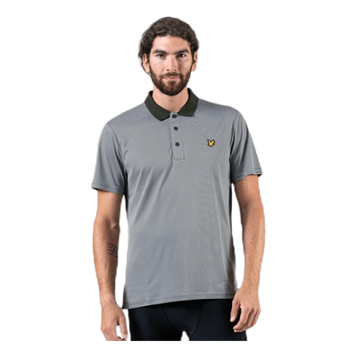 Microstripe Polo Green