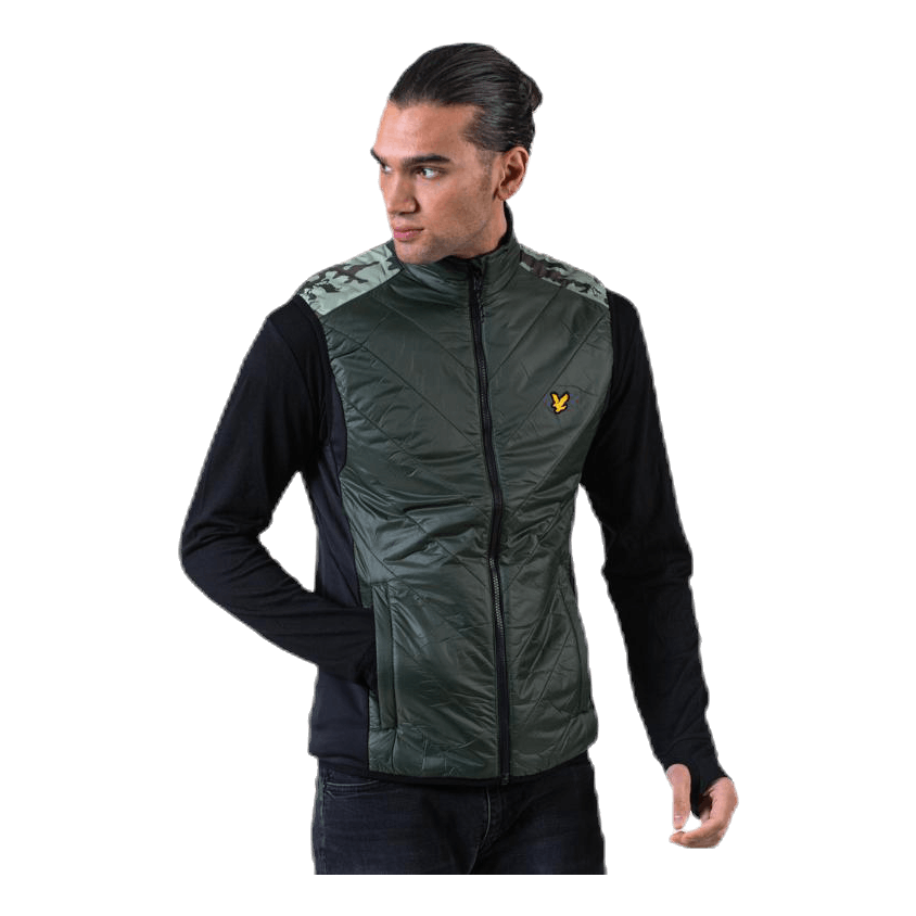 Brandon Chevron Gilet Green