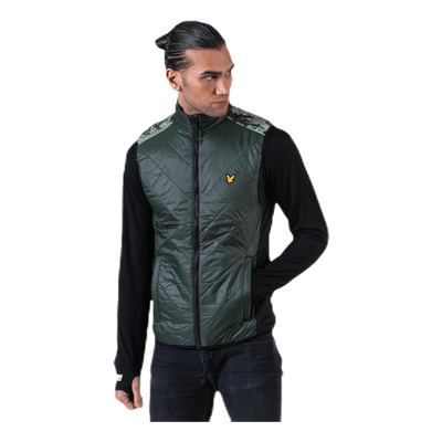 Brandon Chevron Gilet Green