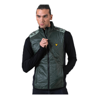 Brandon Chevron Gilet Green