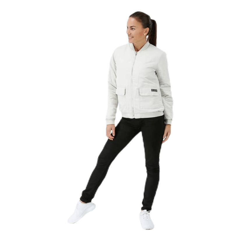 Hatty Reversible Bomber White