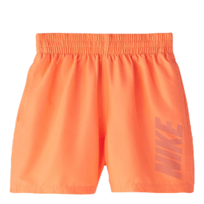 4" Volley Short Logo Solid Youth Orange