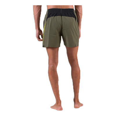 5" Volley Short Big Swoosh Green