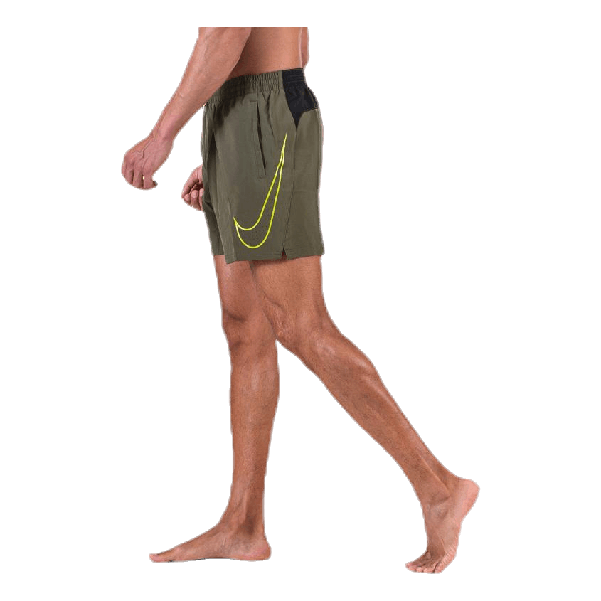 5" Volley Short Big Swoosh Green