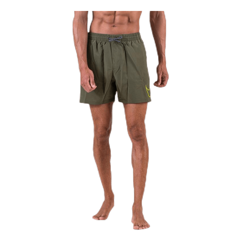 5" Volley Short Big Swoosh Green