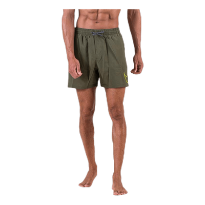 5" Volley Short Big Swoosh Green