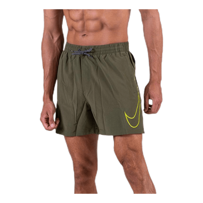 5" Volley Short Big Swoosh Green