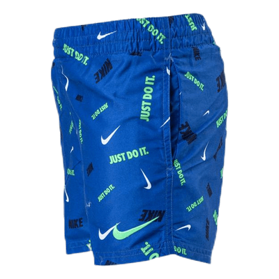4" Volly Short Logofetti Junior Blue