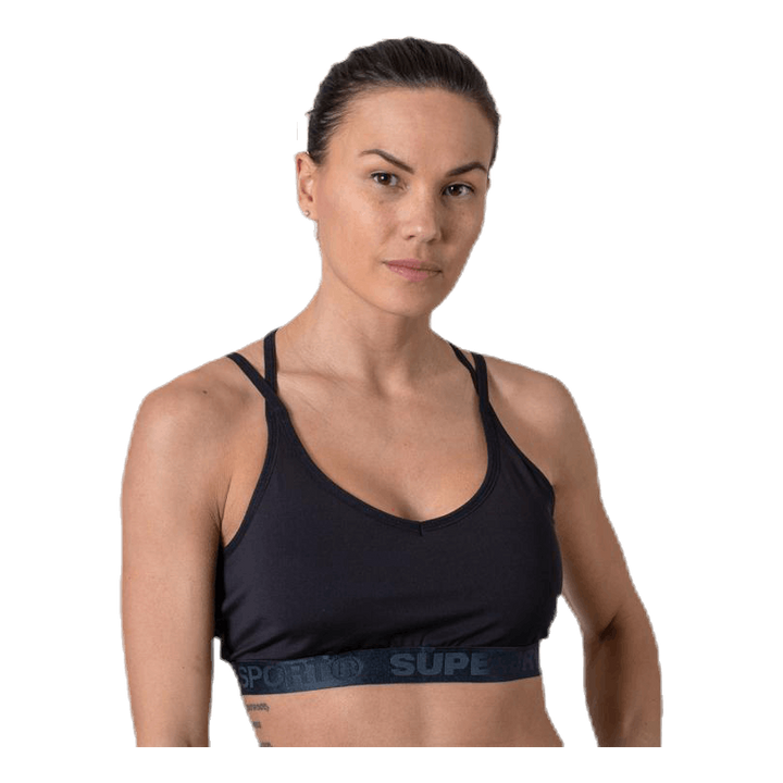 Studio Strappy Bra Black