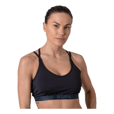 Studio Strappy Bra Black