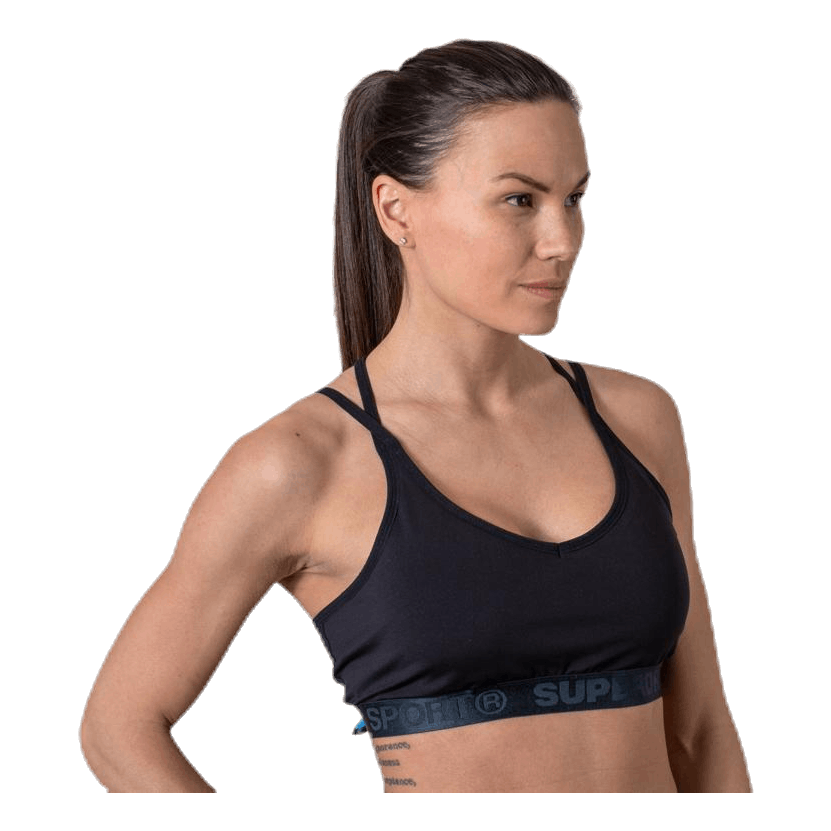 Studio Strappy Bra Black