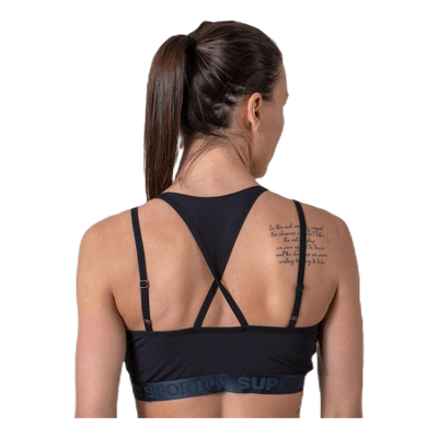 Studio Strappy Bra Black