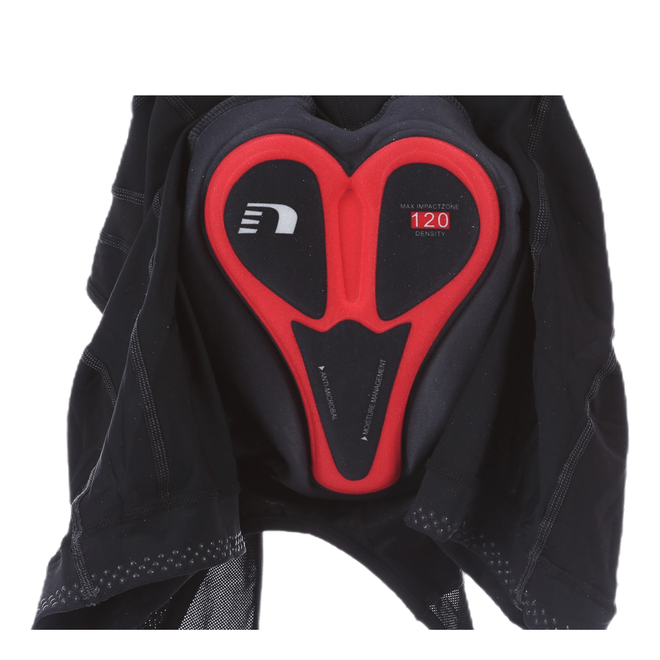 W Bike 8 Panels Bib Shorts Black