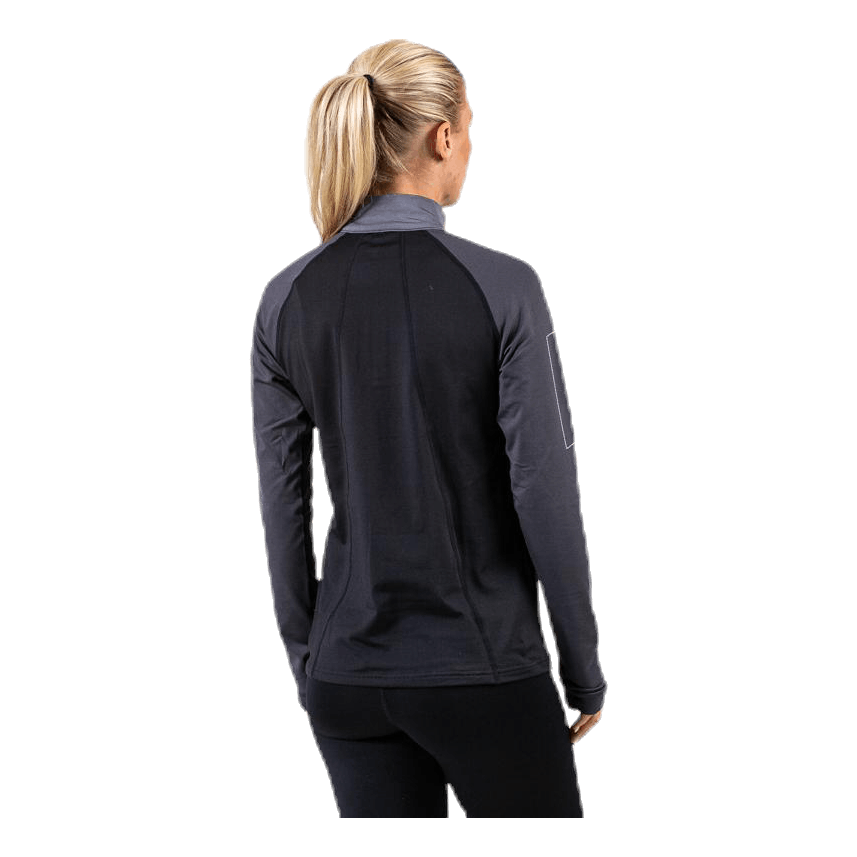 Warm Zip Shirt Black/Grey