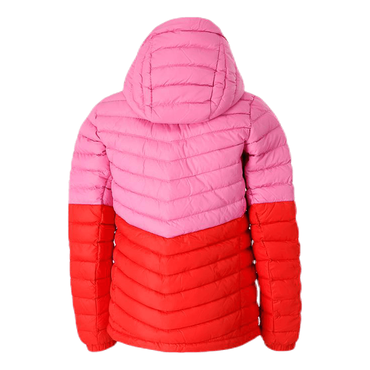 Junior Frost Blocked Down Hood Pink/Red