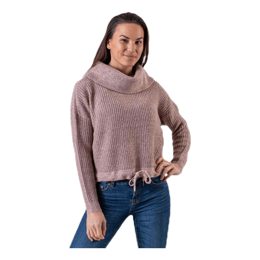 Nia L/S Rollneck Pullover Pink