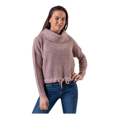 Nia L/S Rollneck Pullover Pink