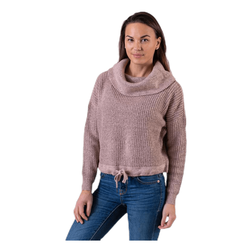Nia L/S Rollneck Pullover Pink