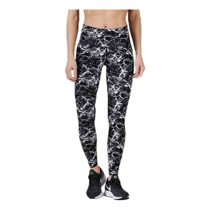 Alec Printed Tights White/Black