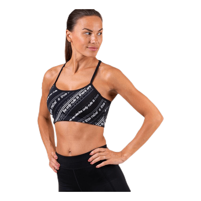 Jennifer Aop Sports Bra Black