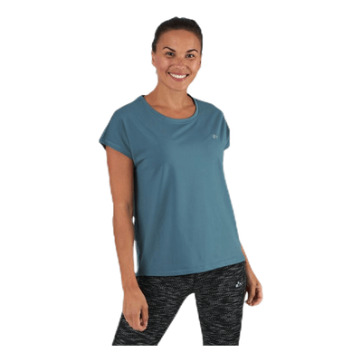 Aubree Ss Loose Training Tee Blue