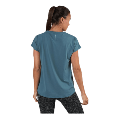 Aubree Ss Loose Training Tee Blue