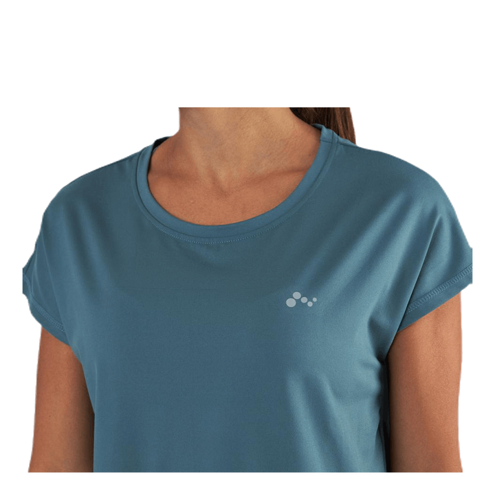 Aubree Ss Loose Training Tee Blue