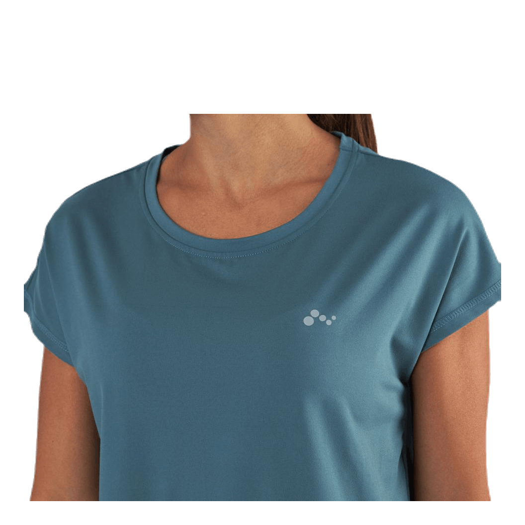 Aubree Ss Loose Training Tee Blue