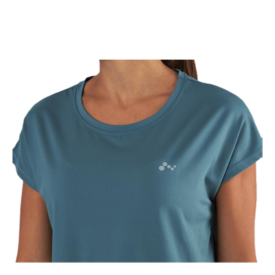 Aubree Ss Loose Training Tee Blue