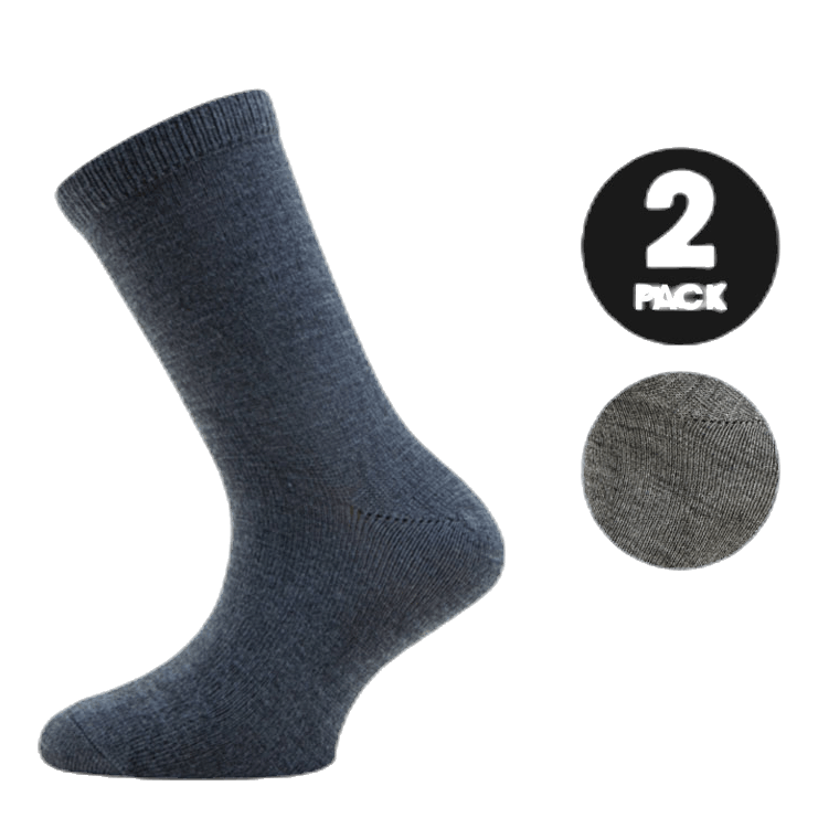 Wakta Wool/Vis  2P Sock Blue