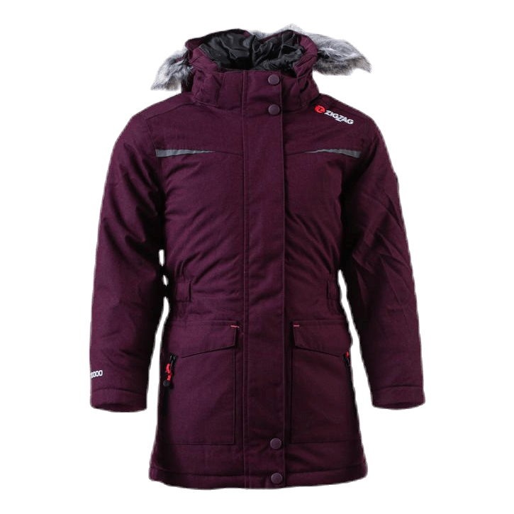 Gitte Girl Melange Parka W-PRO 10000 Purple